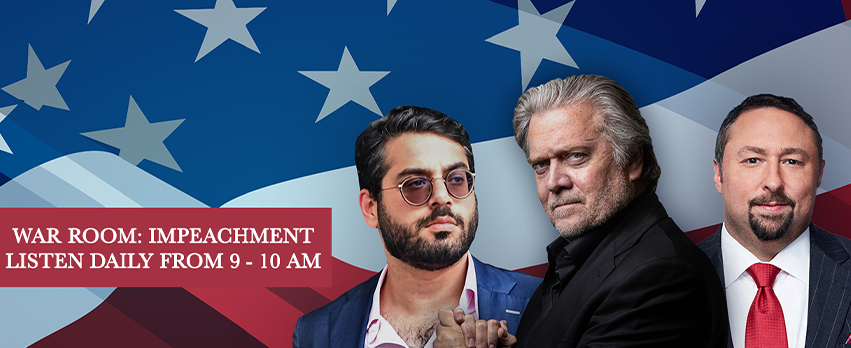 Steve Bannon Launches Live War Room: Impeachment Radio Show on John ...